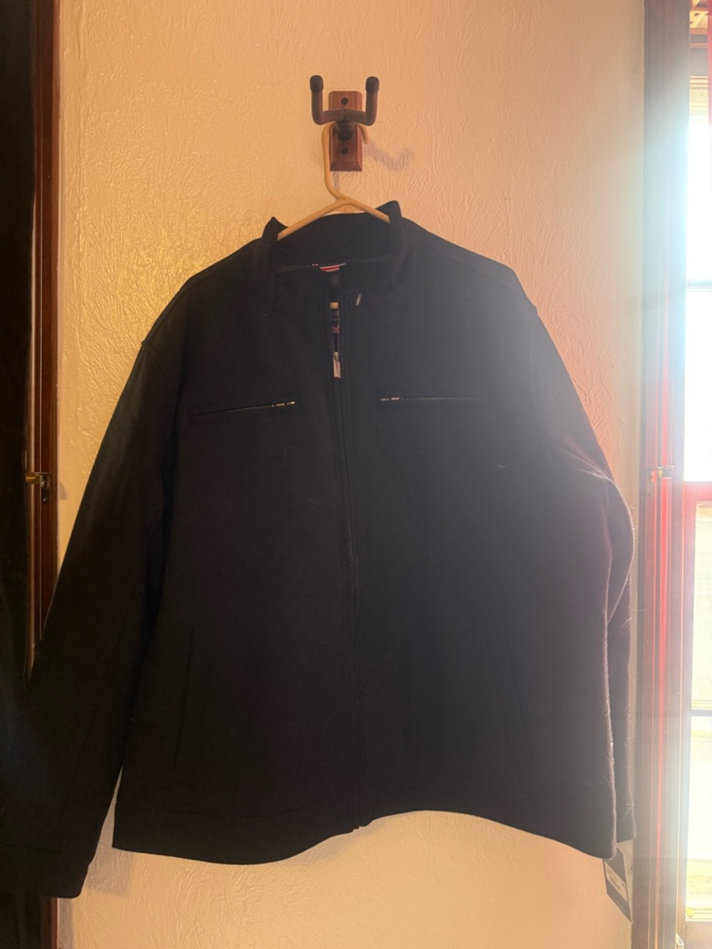 London Fog black zip up